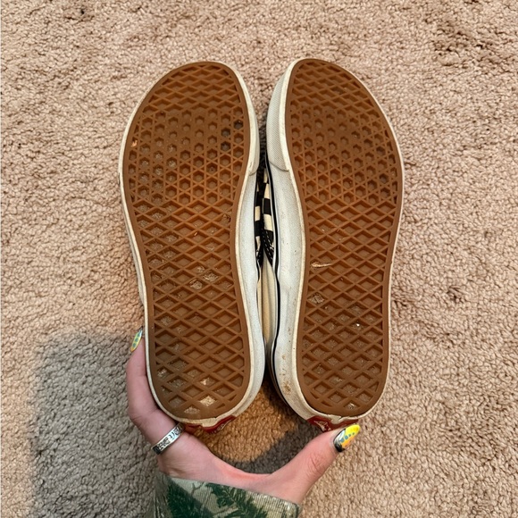 Vans Black and White Checkerboard Slip-Ons - Picture 6 of 7